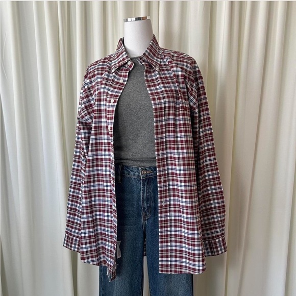 Brooks Brothers The Original Polo Shirt Plaid Burgundy Large. - Picture 4 of 10